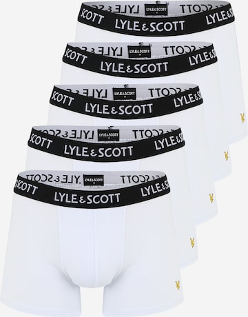 Lyle & Scott Boxershorts 'MILLER' in Wit: voorkant