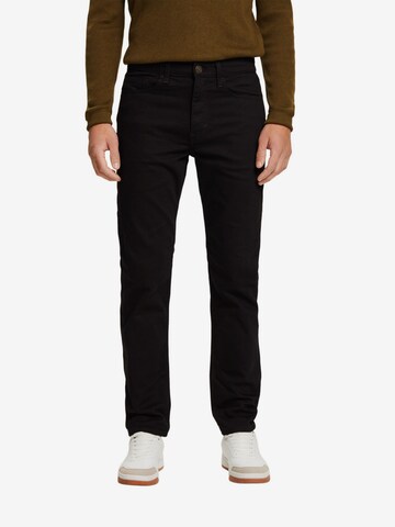 ESPRIT Regular Jeans in Zwart: voorkant