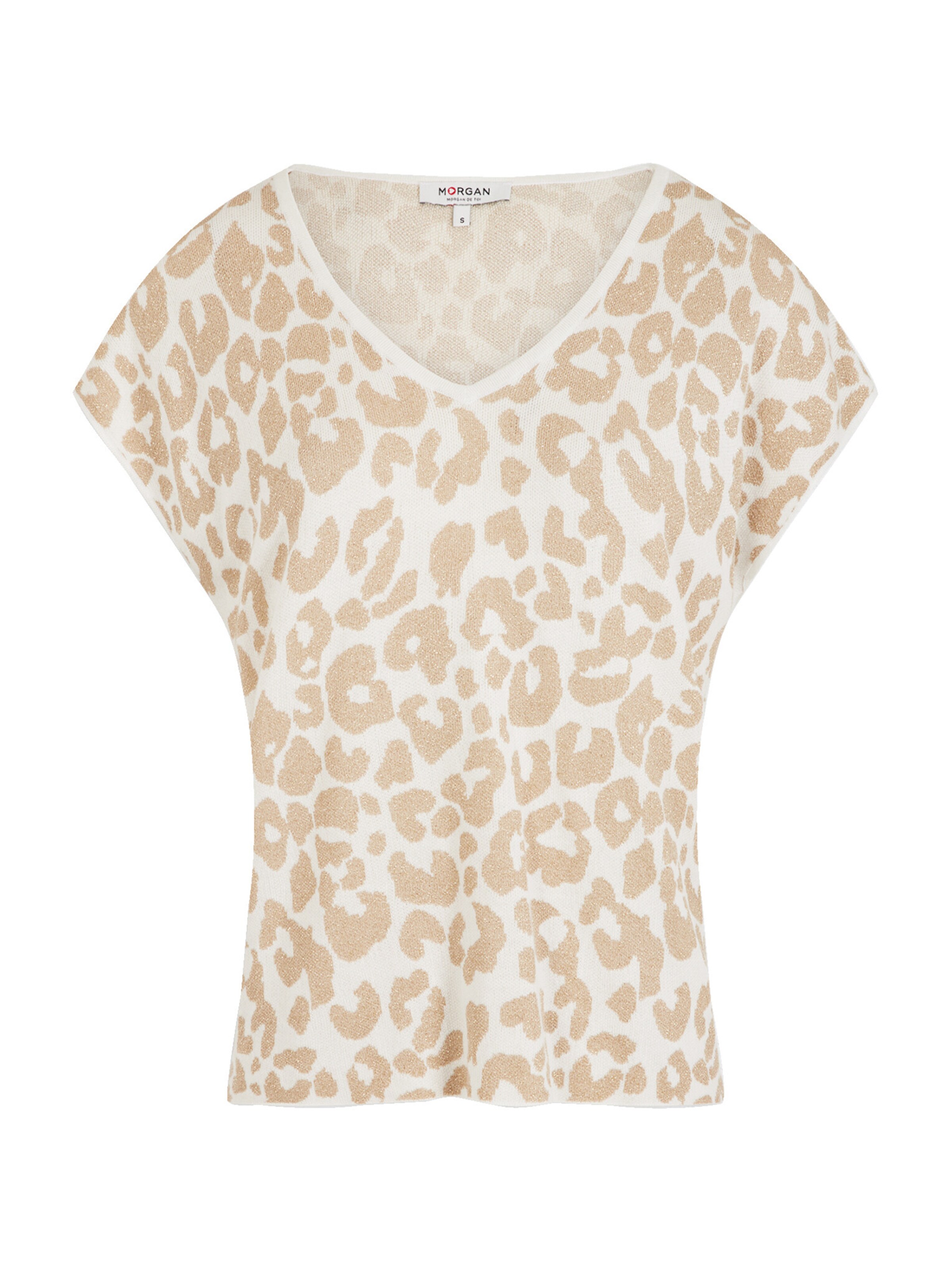 Pull-over Morgan en beige : devant