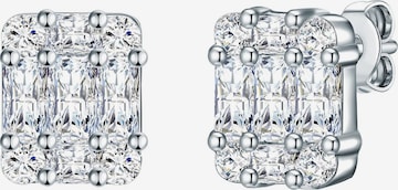 Boucles d'oreilles Trilani en argent : devant