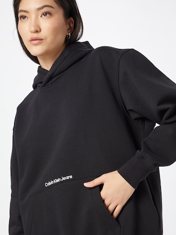 Calvin Klein Jeans Sweatshirt 'Institutional' in Black