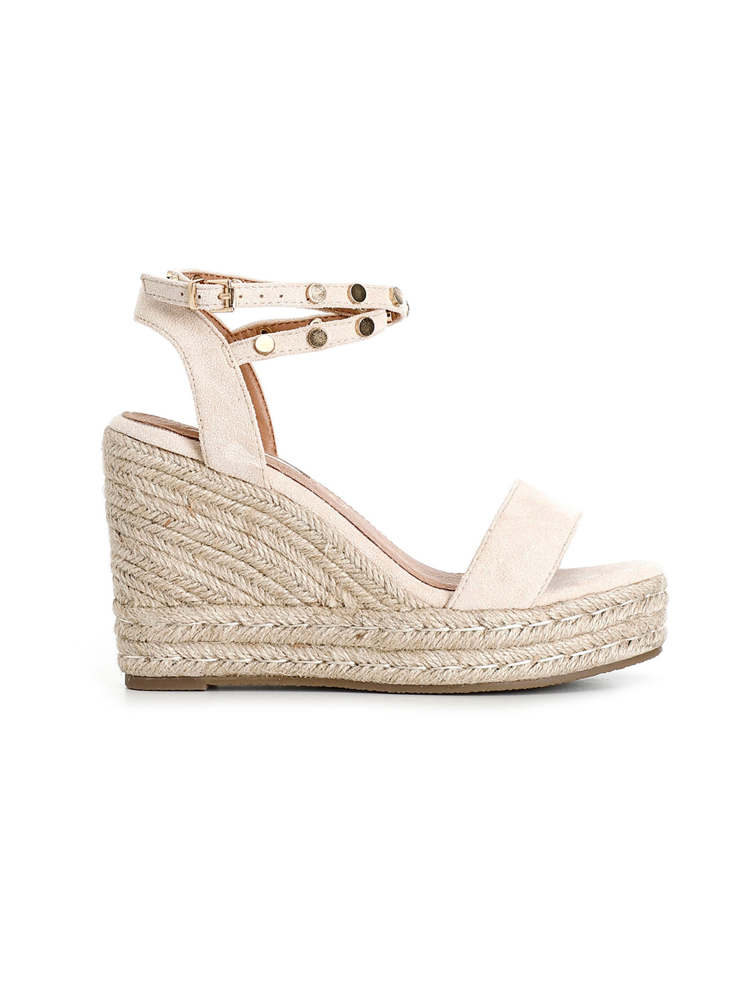 Sandalo di CAFè NOIR in beige: frontale