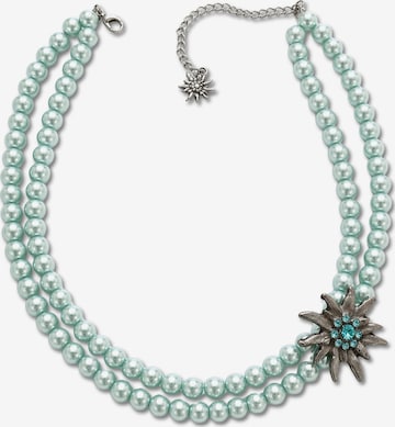 COLLEZIONE ALESSANDRO Necklace 'Alpenperle' in Blue: front