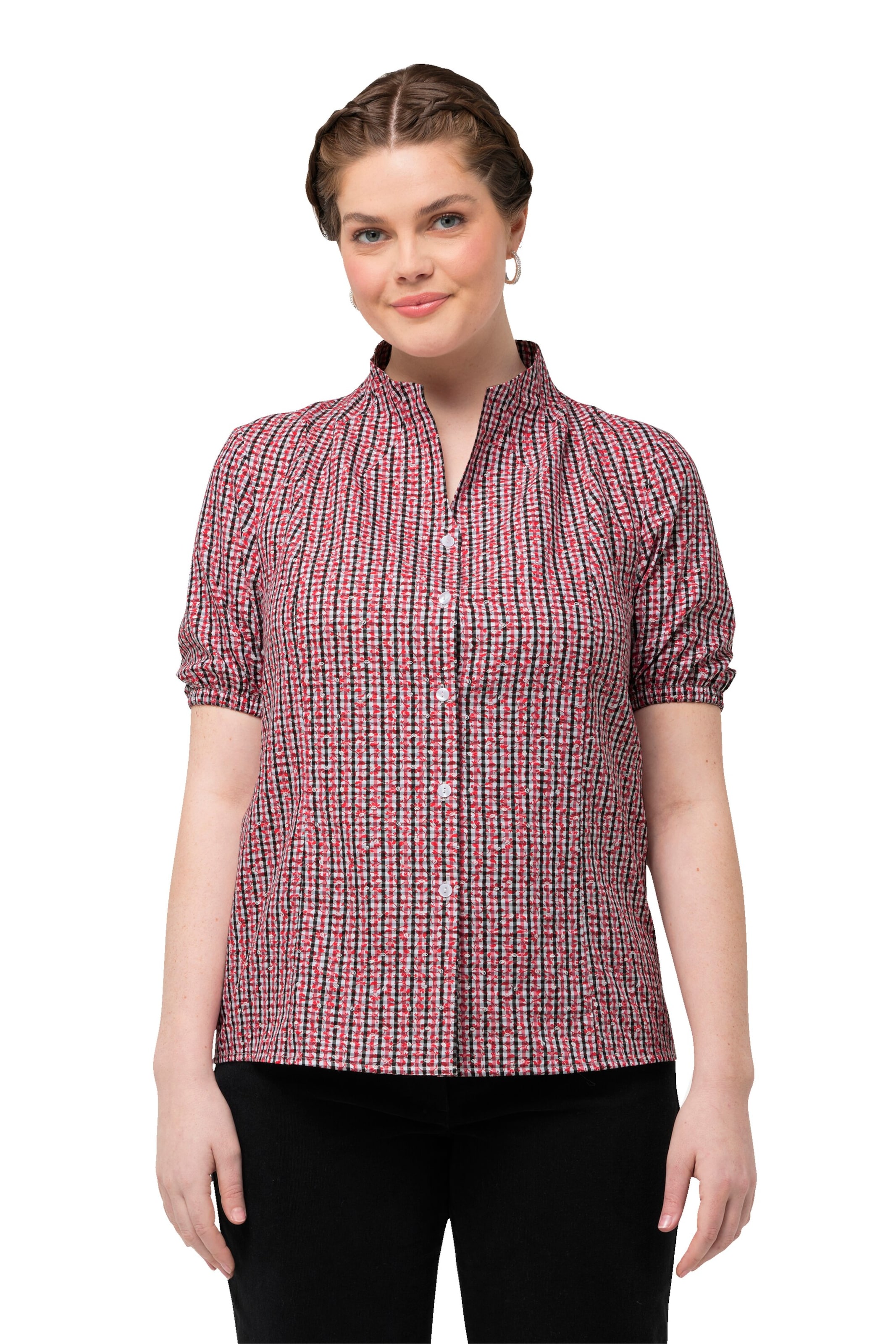 Ulla Popken Bluse in Rot: Vorderseite