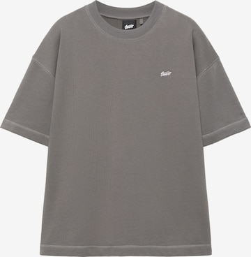 Pull&Bear Shirt 'STWD' in Grijs: voorkant