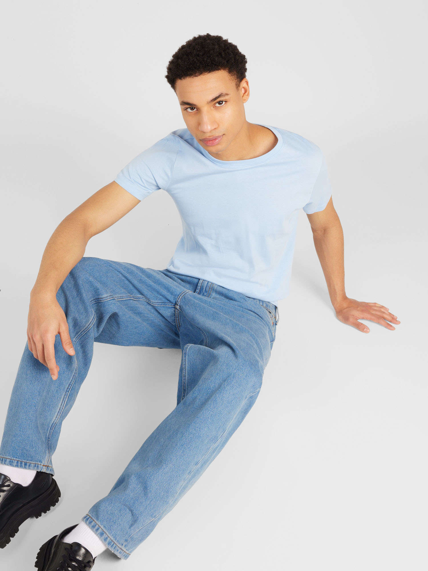 SELECTED HOMME T-Shirt 'AXEL' in Blau