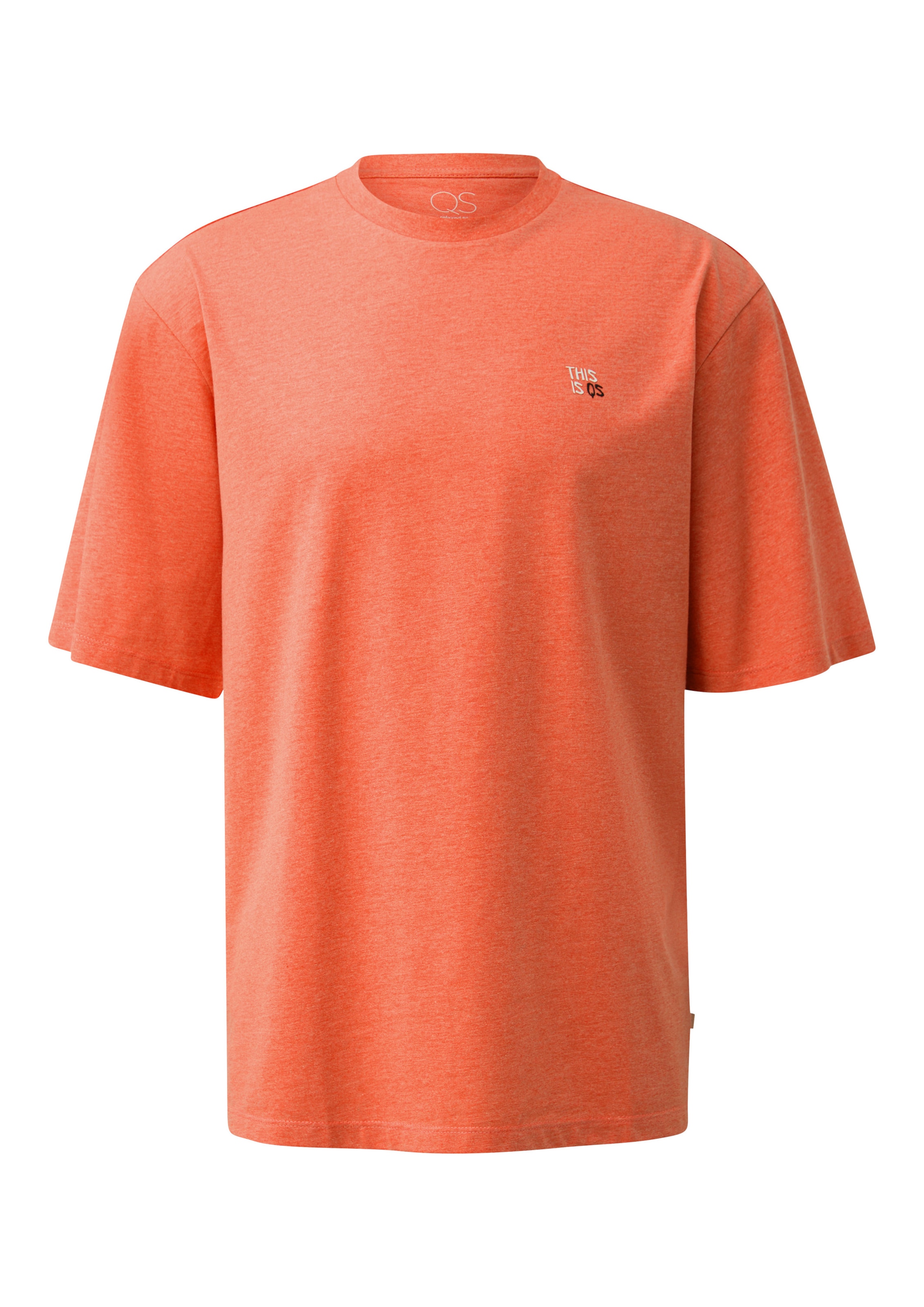 T-Shirt QS en orange : devant