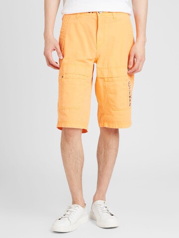 CAMP DAVID Normalny krój Spodnie w kolorze pomarańczowy: przód