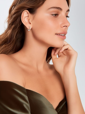 Lucardi Oorbellen in Zilver: voorkant