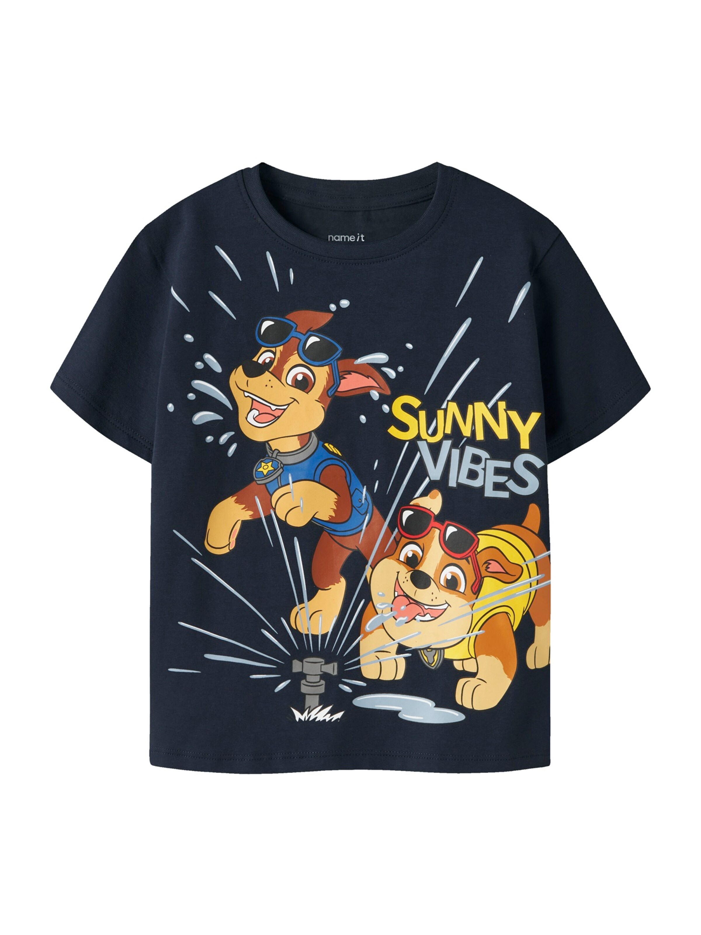 NAME IT Тениска 'NMMMACAS PAW' в синьо: отпред