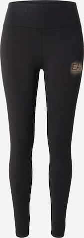 Skinny Leggings EA7 Emporio Armani en noir : devant