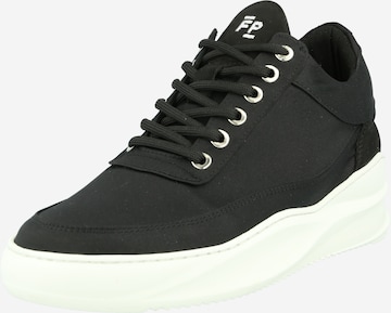 Filling Pieces Låg sneaker 'Eva' i svart: framsida