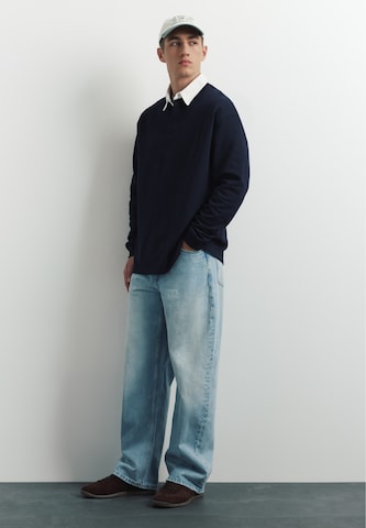 Pull&Bear Mikina - Modrá