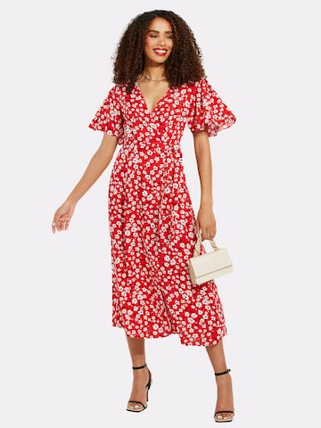 Threadbare Zomerjurk 'Malika' in Rood: voorkant