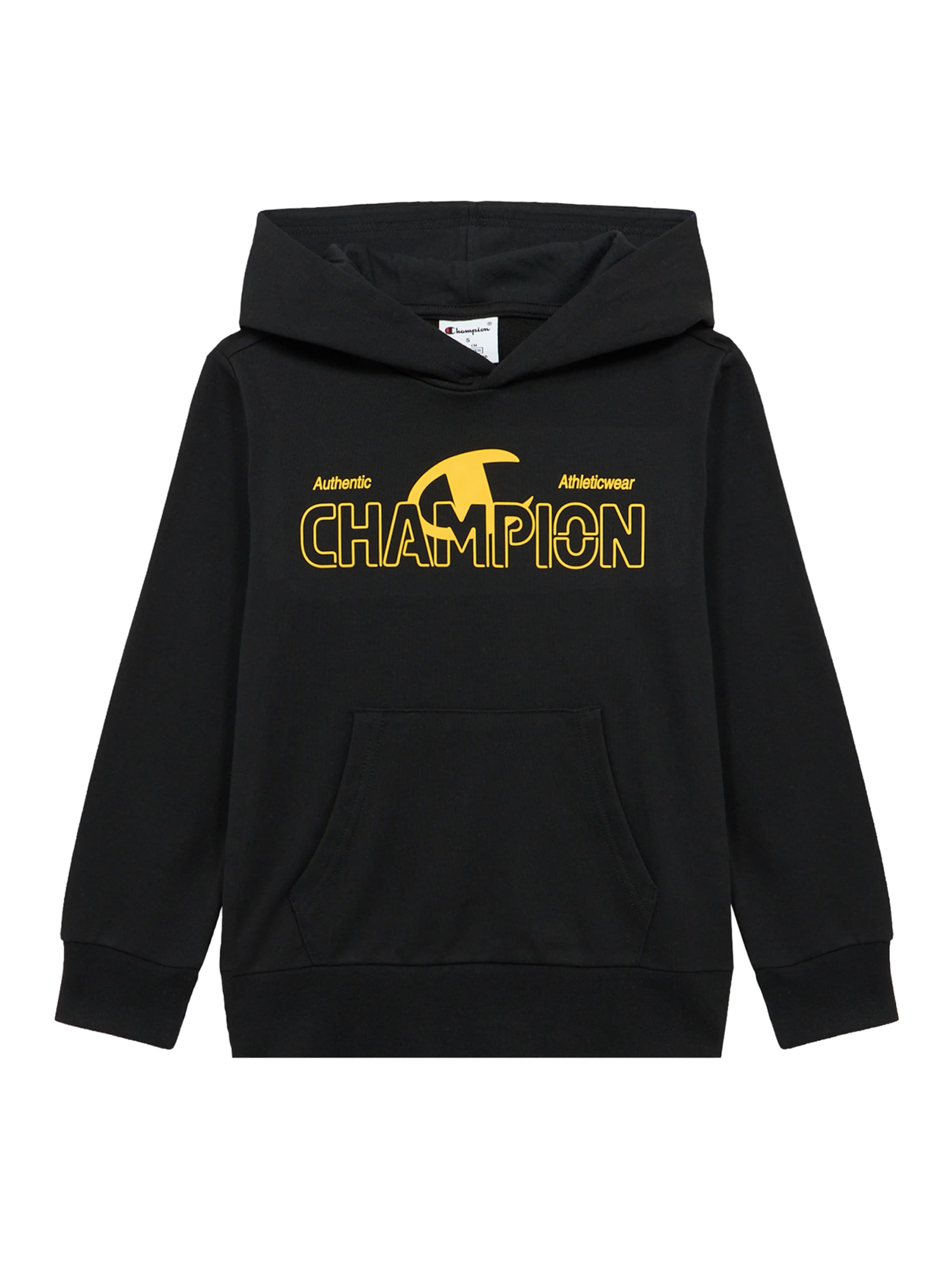 Champion Authentic Athletic Apparel - Sudadera en negro: frente