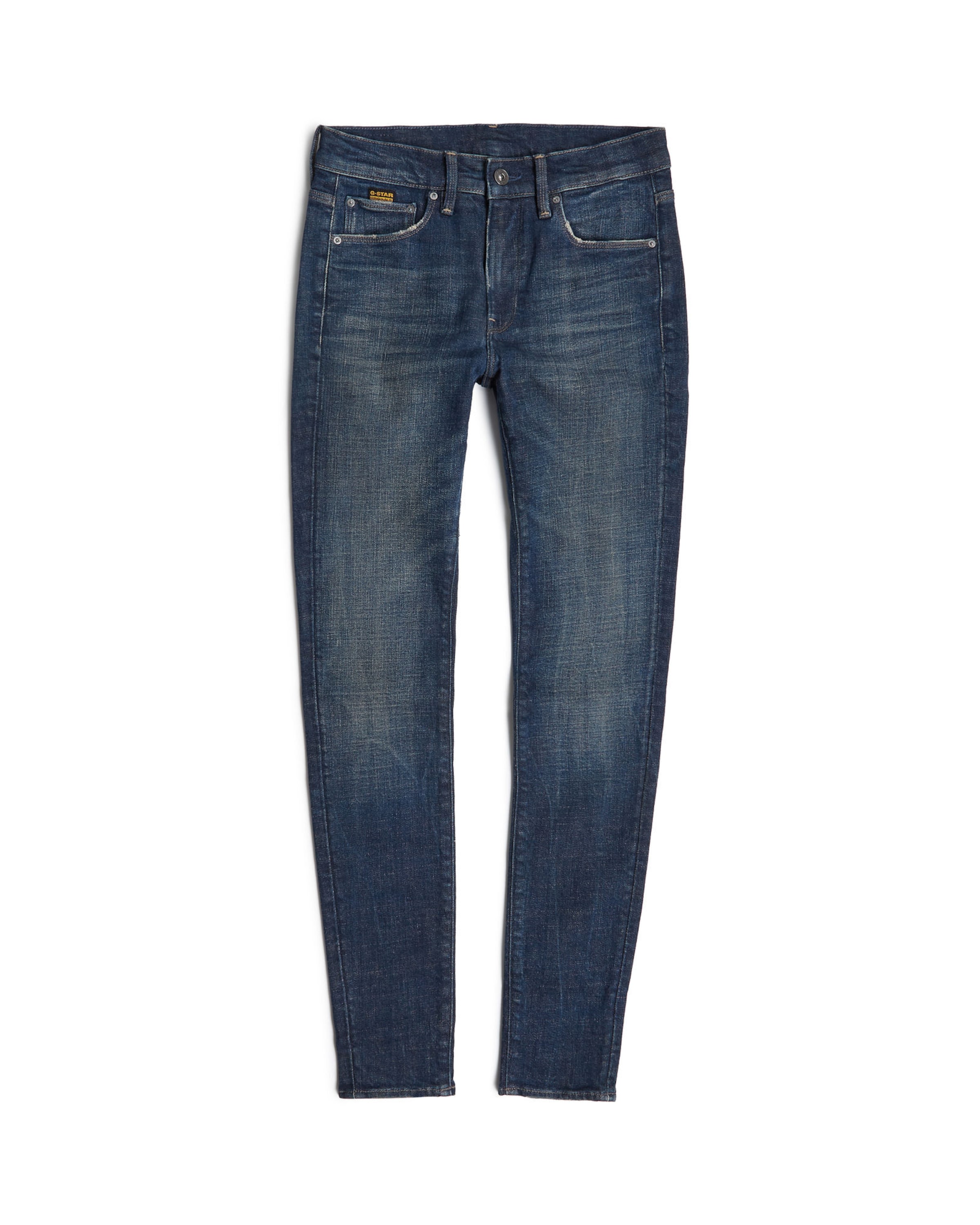 G-STAR Skinny Jeans '3301' in Blauw: voorkant