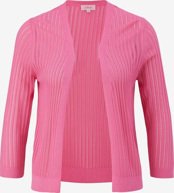 s.Oliver Knit Cardigan in Pink: front