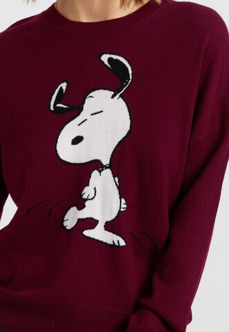 Chinti & Parker Pullover 'Dancing Snoopy' i rød