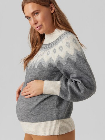 Vero Moda Maternity Sweater 'SIMONE' in Grey