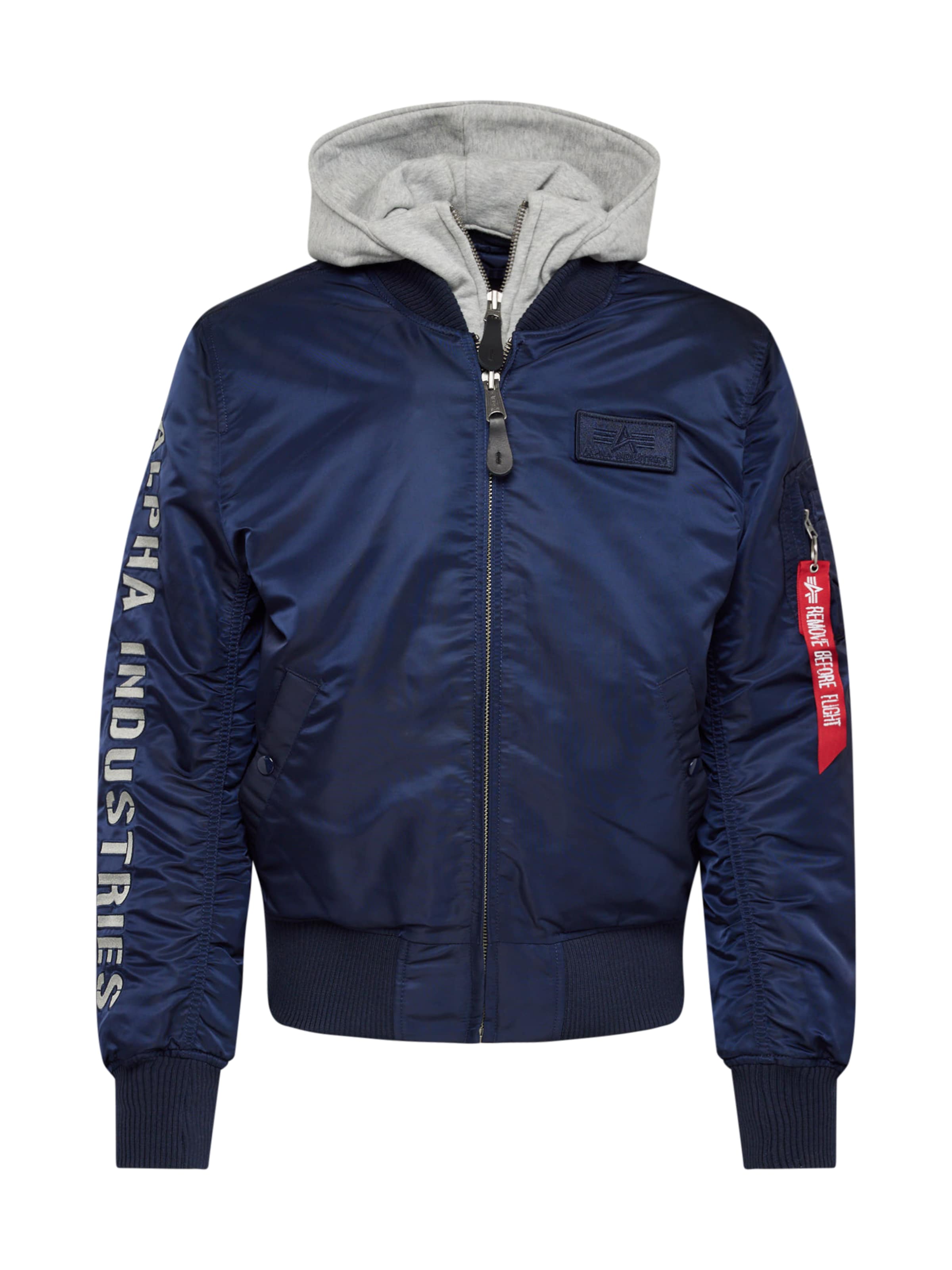 ALPHA INDUSTRIES Jacke in Blau: Vorderseite