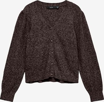 VERO MODA Knit Cardigan 'VMDoffy' in Brown: front