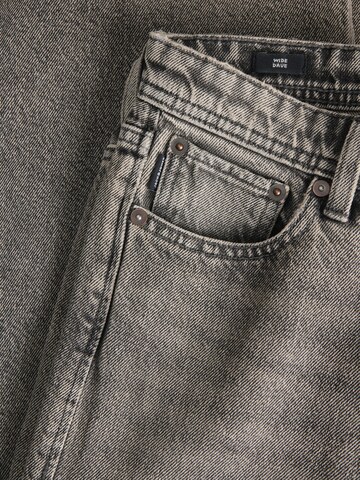 Jack & Jones Junior Wide leg Jeans 'JJIDAVE JJORIGINAL' in Black