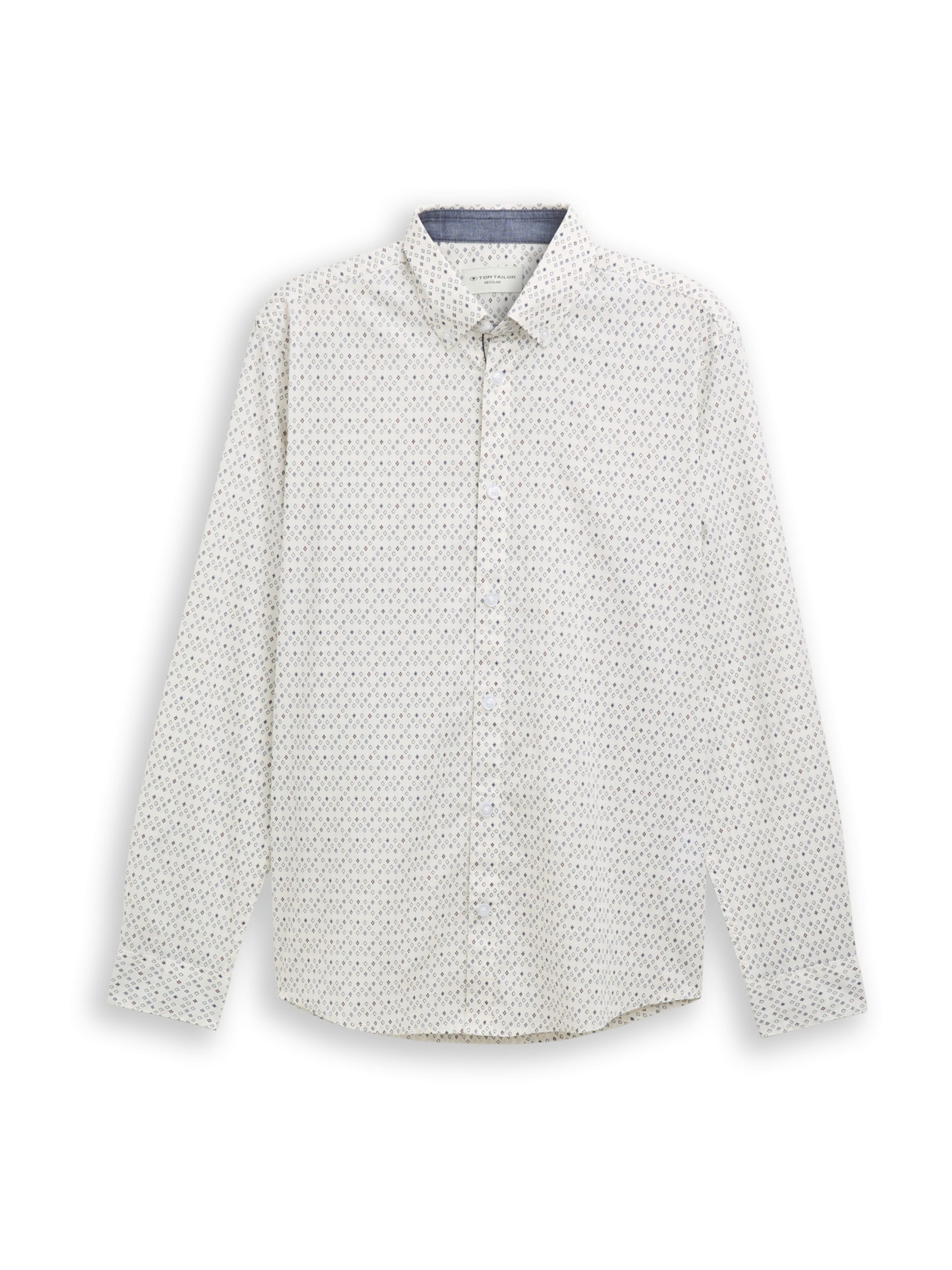 TOM TAILOR Tavaline suurus Triiksärk, värv valge: eest vaates