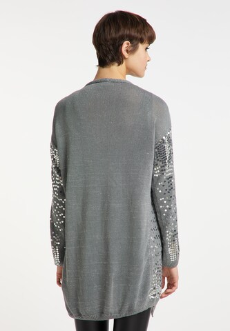 myMo at night Knit Cardigan in Grey