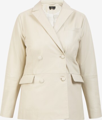 faina Blazer in White: front