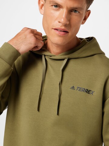 ADIDAS TERREX Athletic Sweatshirt in Green