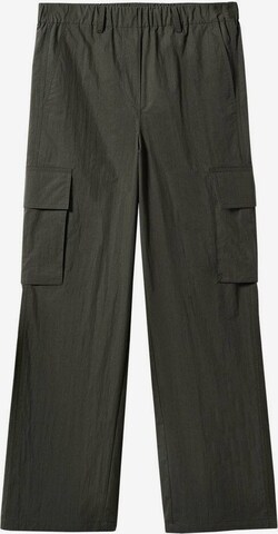 MANGO Loose fit Cargo Pants 'Seul' in Green: front