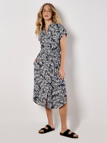 Apricot Blusenkleid in Blau: Vorderseite