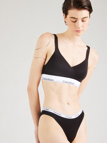 Calvin Klein Underwear Bygelfri Behå i svart: framsida
