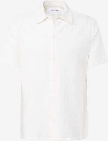 Samsøe Samsøe - Regular Fit Camisa 'AVAN' em branco: frente