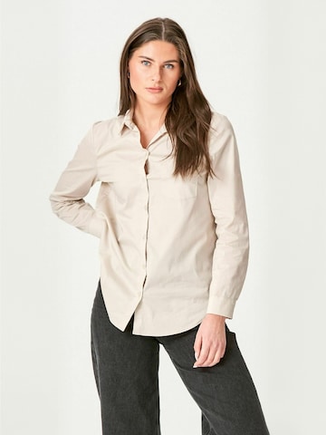T-shirt ' Ida ' TEESHOPPEN en beige : devant