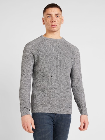 Pull-over QS en noir : devant