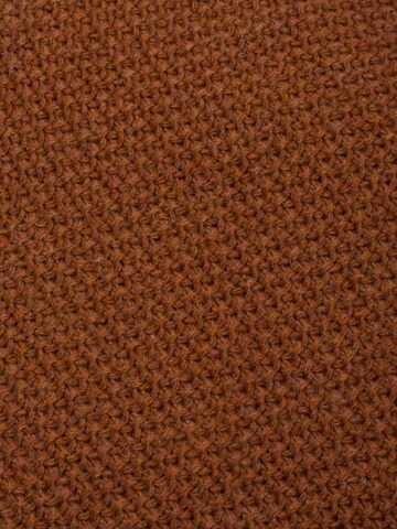 styleBREAKER Shawl 'Strick Dreiecktuch Einfarbig' in Brown