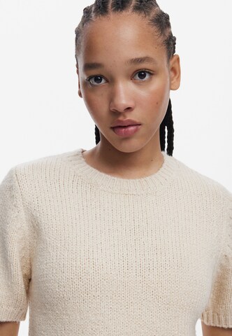 Desigual Broderad topp i beige