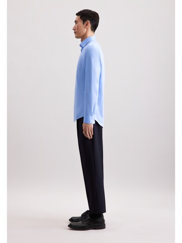 SEIDENSTICKER Slim fit Zakelijk overhemd 'Schwarze Rose' in Blauw