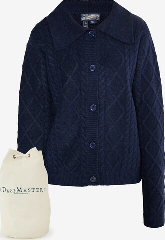 DreiMaster Vintage Knit Cardigan in Blue: front