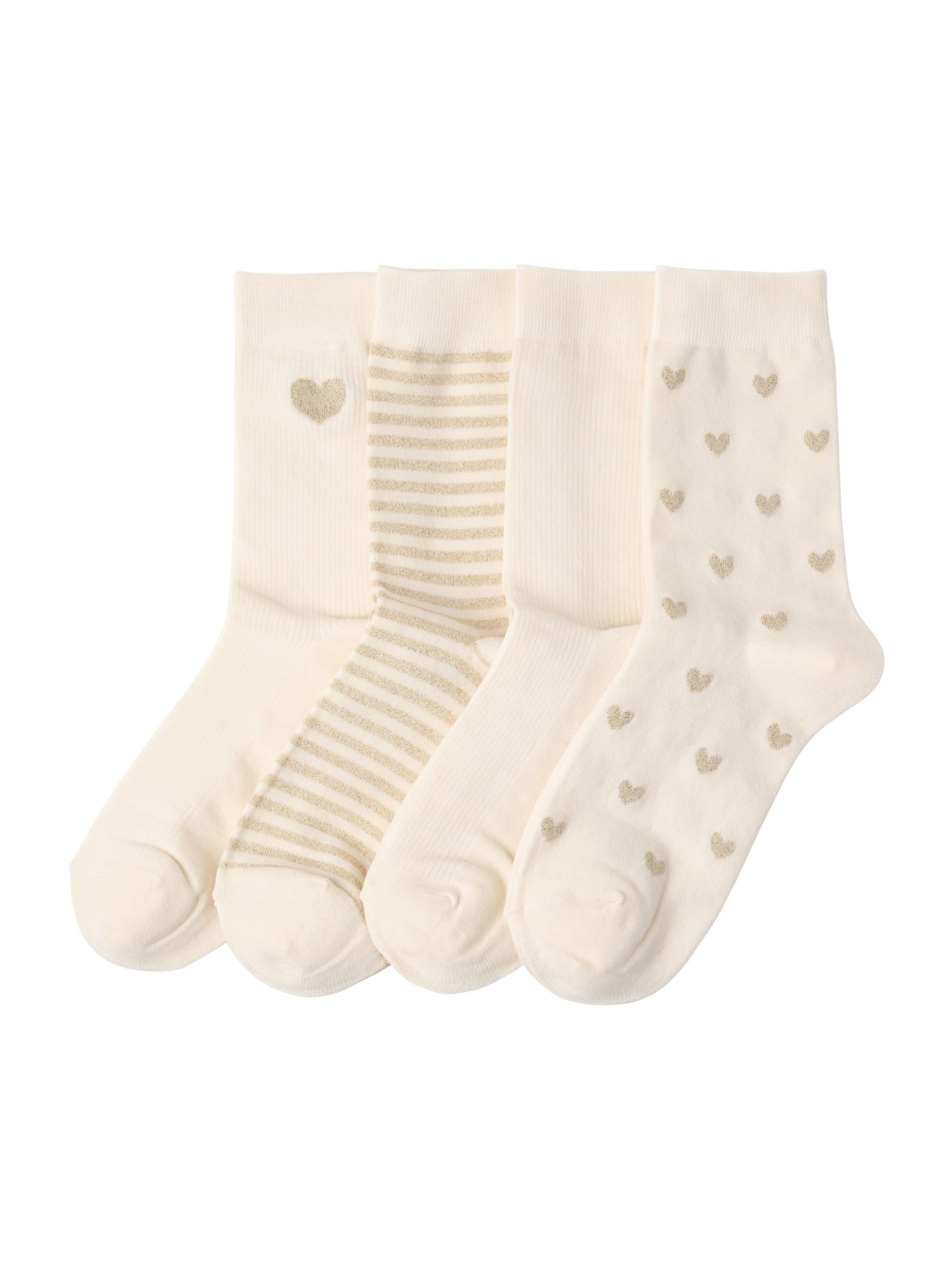 Lindex - Calcetines en beige: frente