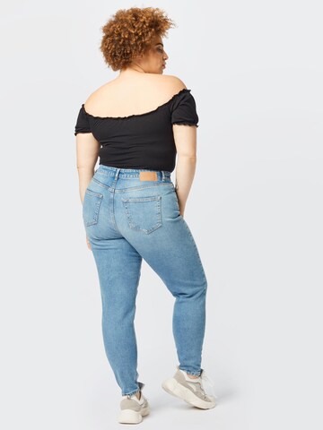 PIECES Curve Slimfit Jeans 'LEAH' in Blauw