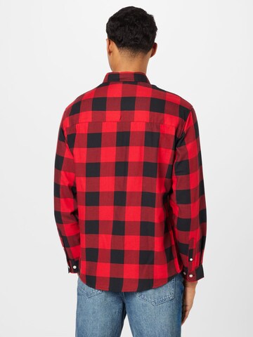 Redefined Rebel Regular fit Button Up Shirt 'Owen' in Red