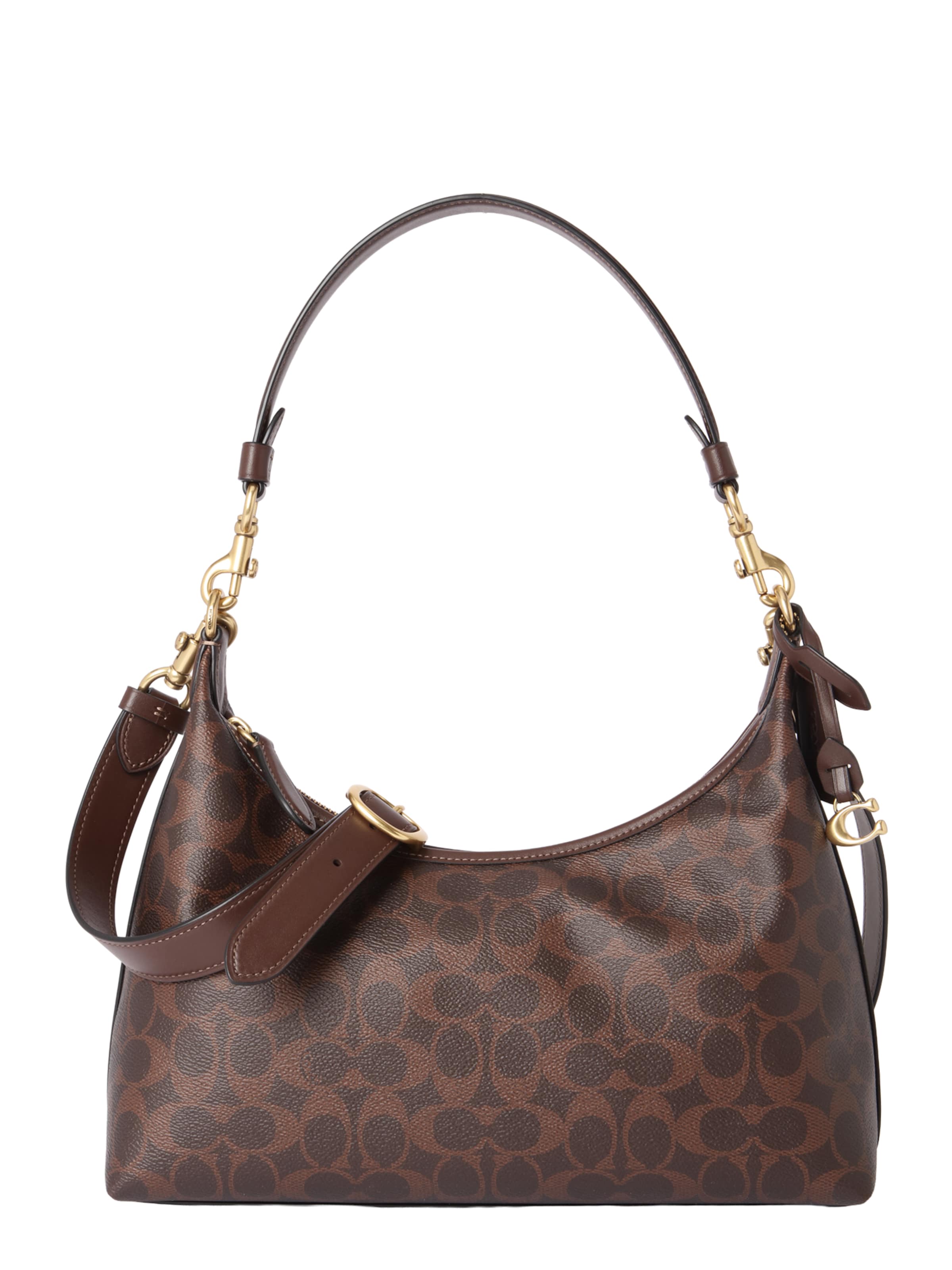 COACH Чанта за през рамо в кафяво: отпред