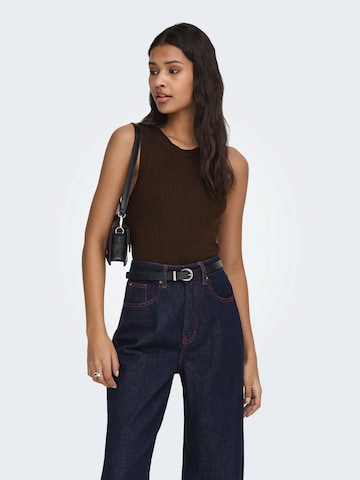 Tops en tricot 'JDYAYA' JDY en marron : devant