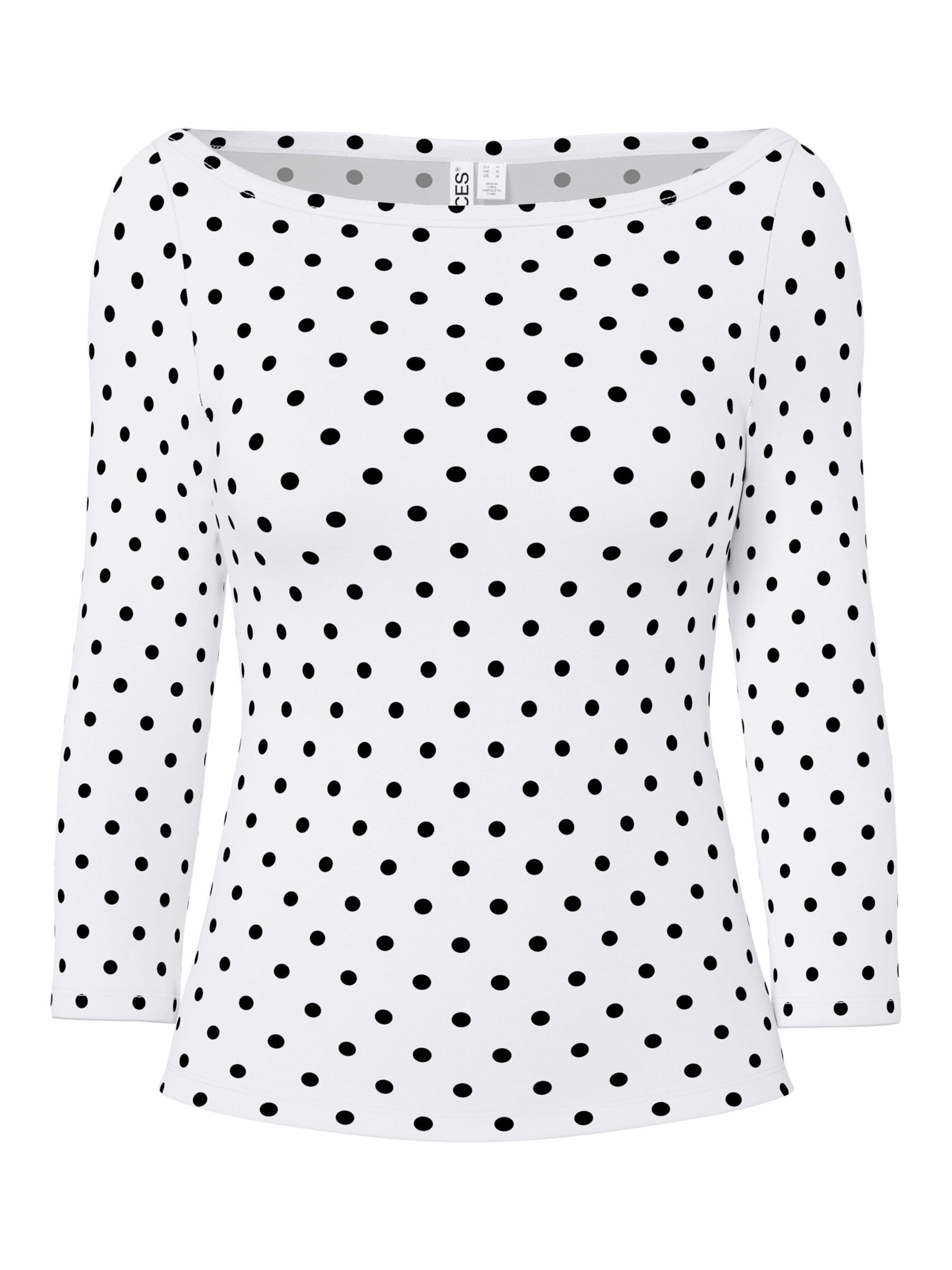 T-shirt PIECES en blanc : devant