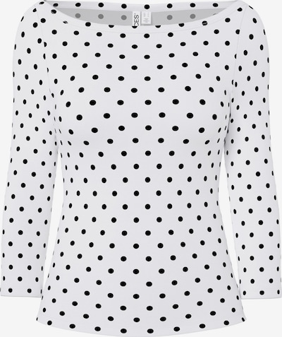 PIECES Shirt in XS in schwarz / weiß, Produktansicht