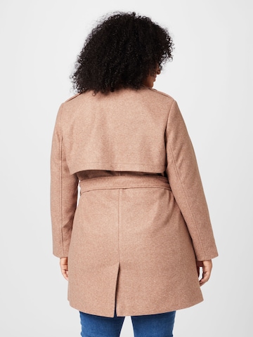 ONLY Carmakoma Between-Seasons Coat 'DAWN' in Brown