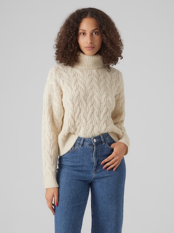 VERO MODA Pullover 'TILLY' in Beige: predná strana