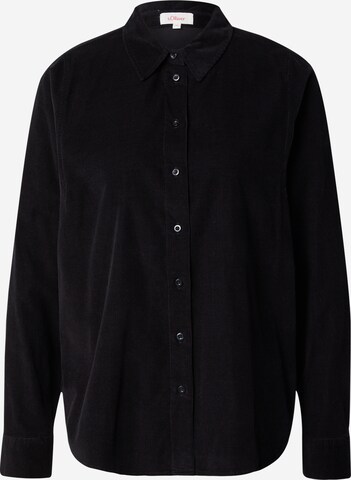 Camicia da donna di s.Oliver in nero: frontale